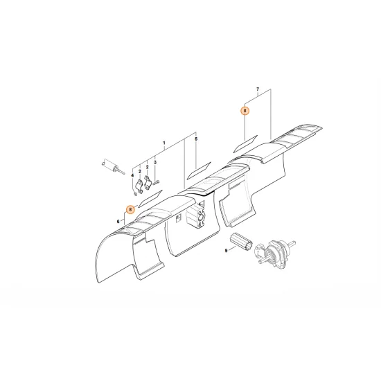STIHL  Tabliczka ostrzegawcza MM 55 0000 967 7320